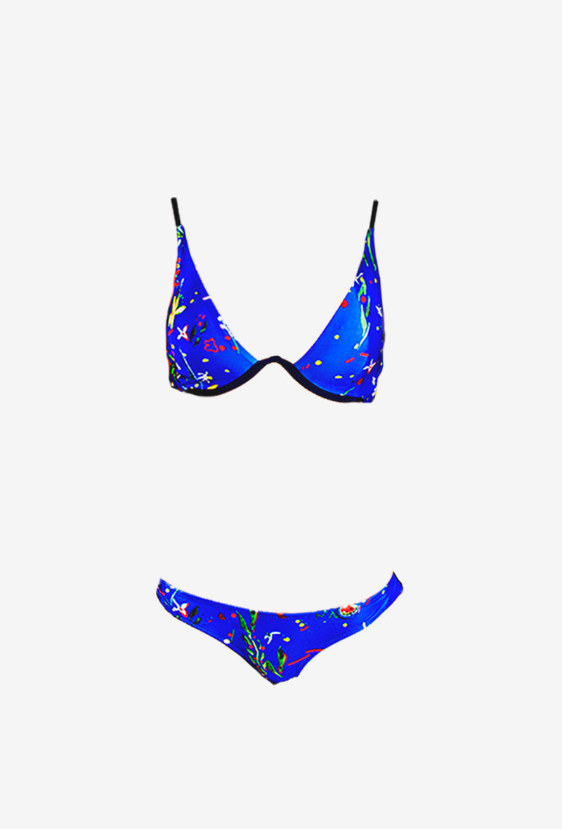 Maillot 2 pièces Le rêve bleu - Aulala Paris